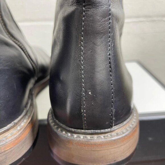 FreeBird Douglas Ankle Boots Black Leather Side Zip Men's Size 9 Made In Mexico - Picture 9 of 11